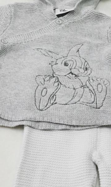 Strickpullover von Disney mit Strickhose von Lupilu Gr. 62 (2692)